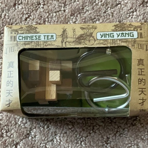 🌷TRUE GENIUS WOOD AND METAL BRAIN TEASER PUZZLES NWT - Picture 2 of 2